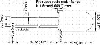 10 White 5mm Leds,Holders,Resistors for 18v Systems,  