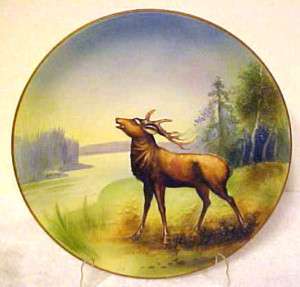 NIPPON (OLD NORITAKE) MOLDED BLOWN OUT ELK STAG PLAQUE  