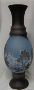 22 Tall Galle style vase   Hand made   Cameo Art  