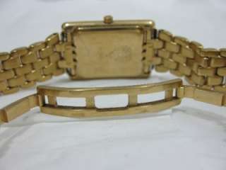 Gucci 4200L 18K Gold plated Case & Bracelet, Gold Dial Ladies Watch 
