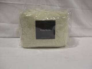 VERA WANG   Sculpted Floral Ivory King Duvet Cover  