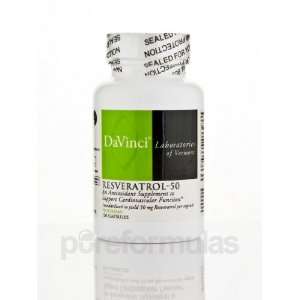  DaVinci Labs Resveratrol 50 120 Vegetarian Capsules 