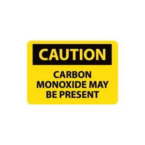  CAUTION Carbon Monoxide May Be Present Safety Sign