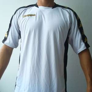 KAPPA Mens Football Soccer Jersey Shirt White M L XL  