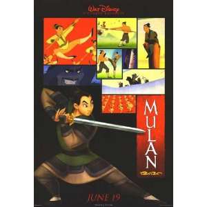  Mulan Karate Movie Poster Double Sided Original 27x40 