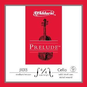  DAddario Prelude Cello Single G String, 4/4 Scale, Medium 