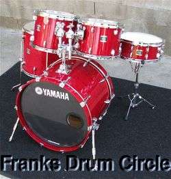 Yamaha Oak Custom 5 Piece Drum Set/Shell 12 13 16 toms 22 bass 