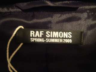 RAF SIMONS RUNWAY 2009 SPRING SUMMER JACKET SIZE 48 IT  
