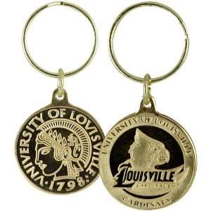  NCAA Louisville Cardinals Bronze Coin Keychain