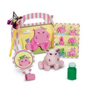 Hippo Pink Party Favor Box Party Supplies