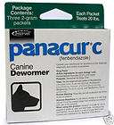 Panacur C Canine Dewormer Dogs 20 lbs. 2 Grams 3 pack