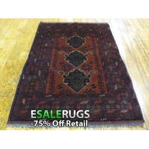  2 8 x 4 1 Afghan Hand Knotted Oriental rug