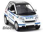 NEWRAY 124 SMART NYPD DIECAST POLICE CAR NEW WHITE