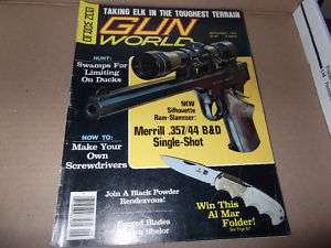 GUN WORLD MAGAZINE**MERRILL 357/44*SILHOUETTE RAM***788  