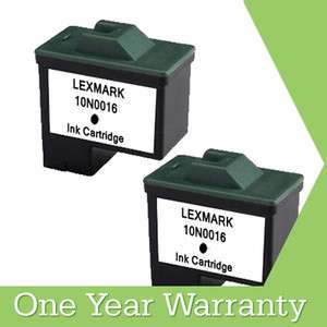 Lexmark#16 10N0016 Black Ink Cartridges 2 PACK  