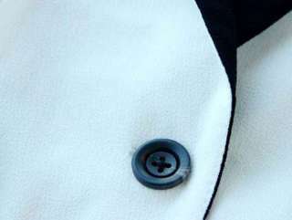 New Korean Women One button Lapel 3/4 Sleeve Suit Jacket Coat 3 Color 