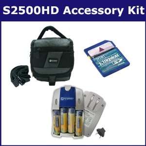 Fujifilm FinePix S2500HD Digital Camera Accessory Kit includes SB251 