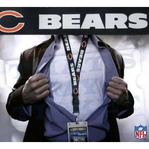  Bears NFL Lanyard Key Chain & Ticket Holder   Navy Sports 