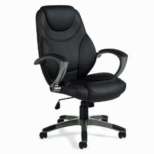  High Back Black Executive Chair Black Simulated Leather 