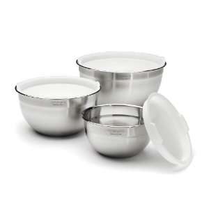 Cuisinart CTG 00 SMB Stainless Steel Mixing Bowls with Lids, Set of 3 