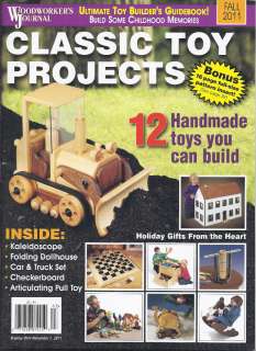   JOURNAL MAGAZINE CLASSIC TOY PROJECTS DOLLHOUSE CAR TRUCK SET GIFTS