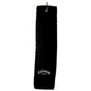  Callaway Golf BLACK Tri fold Golf Towel