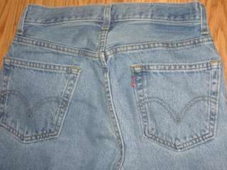 LEVIS 505 REGULAR FIT RED TAB 30 X 30 BLUE JEANS Good Used Condition 
