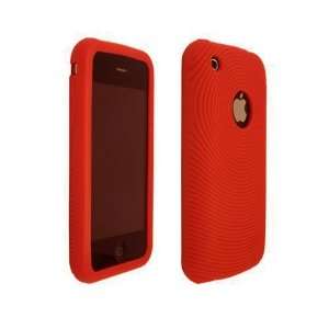  Apple iPhone Soft Red Silicone Skin Back Case Cover for 3G 