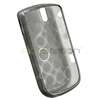 new generic tpu rubber skin case for blackberry tour 9630 clear smoke 