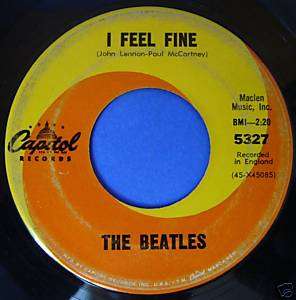 THE BEATLES I Feel Fine Capitol 45 1964 5327  