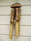 bamboo wind chimes 50 inch fireburnt flower natural half coco