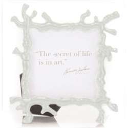 Kenneth Jay Lane Seat Life White Coral Frame  