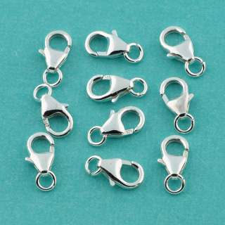 5x8.2MM 925 Sterling Silver Lobster Clasp with Jump Rings  