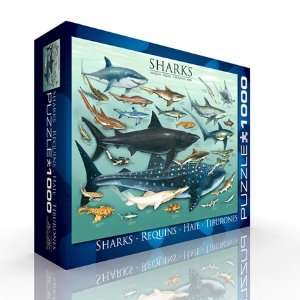  Sharks Jigsaw Puzzle 1000pc Toys & Games