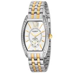   Womens Diamond Swiss Quartz Tonneau Bracelet Watch  
