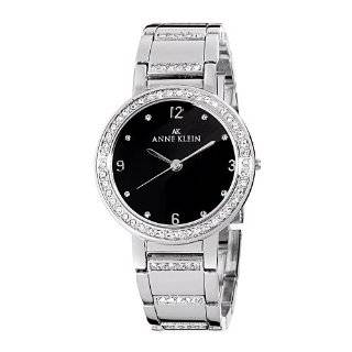 Anne Klein Womens 10 7899MPSV Diamond Accented Multi Function Silver 