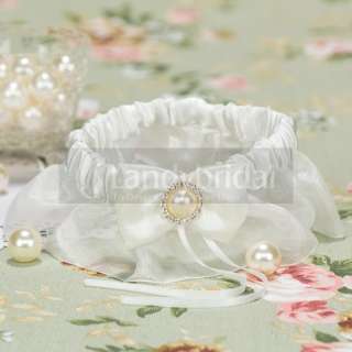 New Satin Crystal and Pearl Wedding Favor Bridal Toss Tossing Prom 