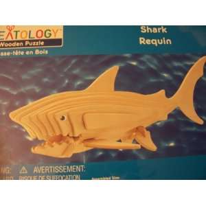  Creatology Wooden Puzzle ~ Shark (2 Sheets, 2 Eyes) Toys & Games