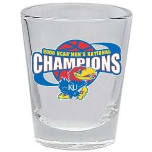   National Champions 2 Ounce Clear Collector Shot Glass Sports