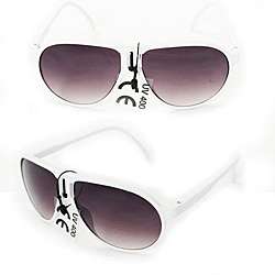 Kids K912 White Plastic Aviator Sunglasses  