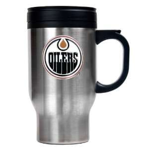 Edmonton Oilers 16oz Stainless Steel Travel Mug   Primary 