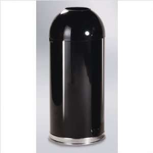  Cafe Open Top Black Waste Receptacle