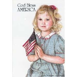 Club Pack Of 100 God Bless America Girl With Flag Pin Or Jewelry 