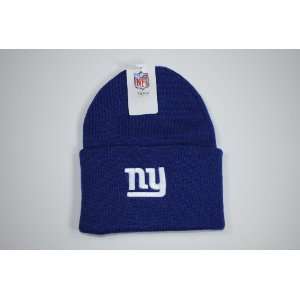 New York Giants Cuffed Blue Beanie Cap Winter Hat