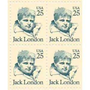  Jack London Set of 4 x 25 Cent US Postage Stamps NEW Scot 