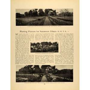   Flower Beds Perennials   Original Print Article
