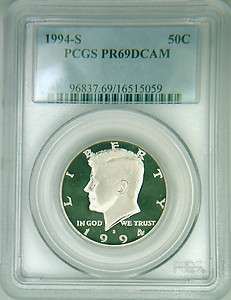 1994 S PCGS PR69DCAM Kennedy half dollar deep cameo  