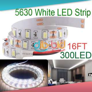   Flexible 300 LED 5630 SMD Strip Light White Car Decoration Light #4
