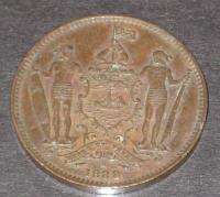 British North Borneo Rare Old Coin 1 Cent 1888  
