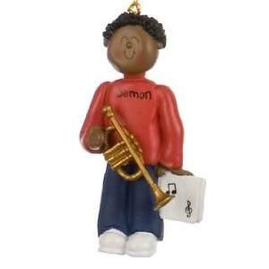  Personalized Ethnic Trumpet Player   Male Christmas 